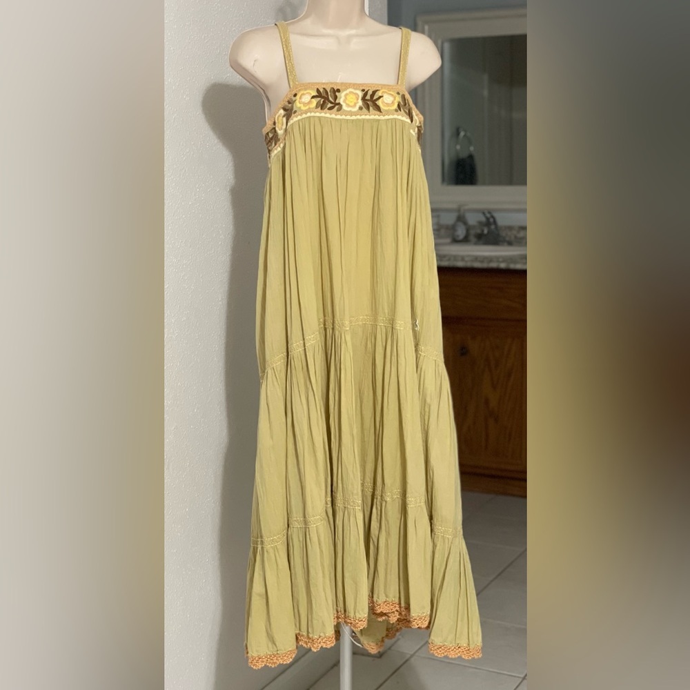 EUC Chasing Unicorns Prairie Wind Midi Sundress Size XS - Picture 3 of 15